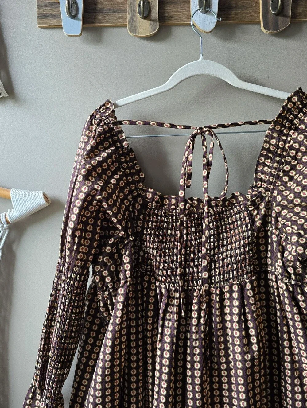Free People Star Dip Printed Mini Dress Nwt